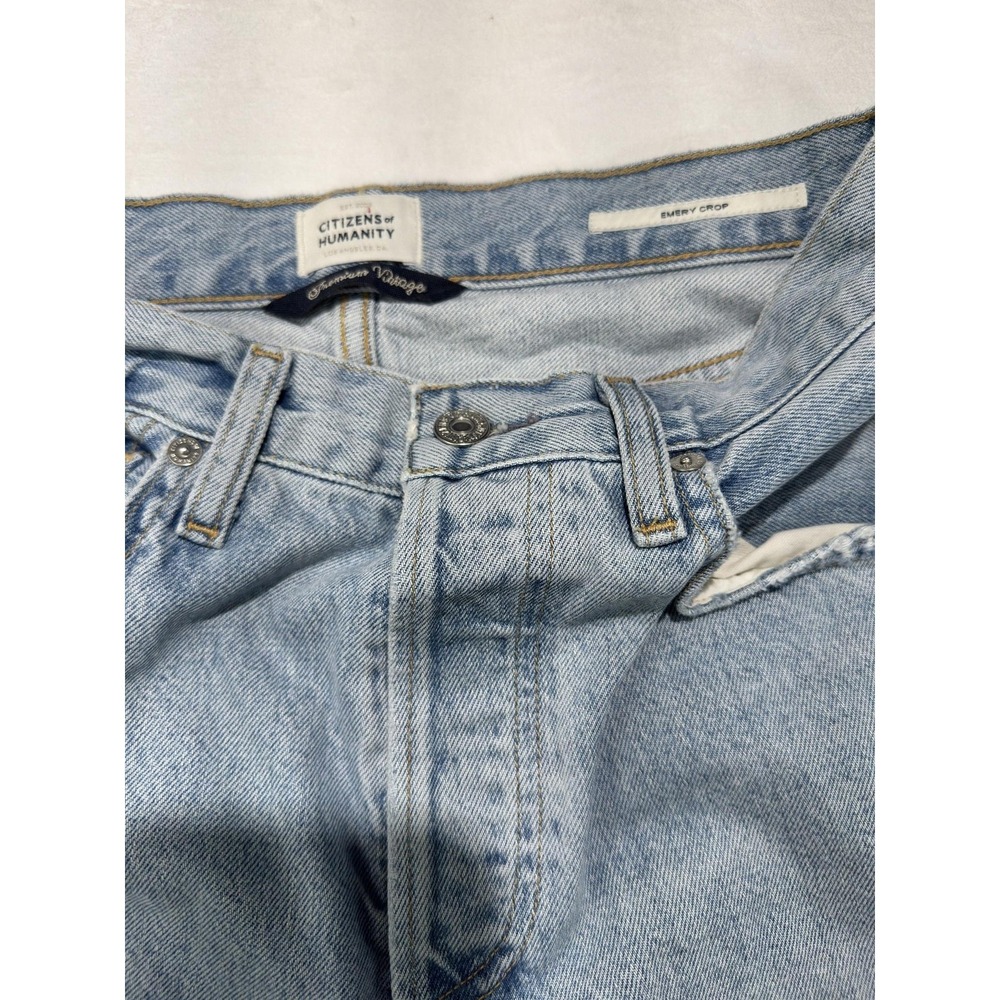 Citizens Of Humanity Emery Crop Jeans Womens 25 Blue Light Wash High Rise Denim - Picture 4 of 16